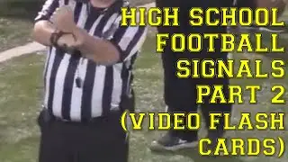 High School Football Penalty Signals - Video Flash Cards #2