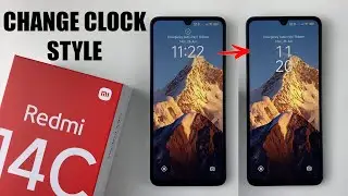 How To Change Lock Screen Clock Style On Redmi 14C