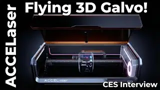 Flying 3D Galvo Laser! The Accelaser HD1 at CES 2026