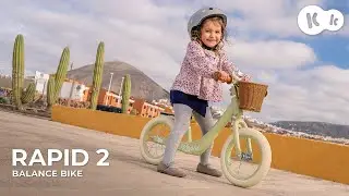 Kinderkraft RAPID 2 &ndash; balance bike | ultra-light magnesium frame + basket & bell