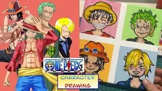 Painting One Piece characters