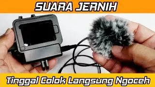 Mic GoPro Hero 7 Black Murah Suara Jernih ( setup motovlog )