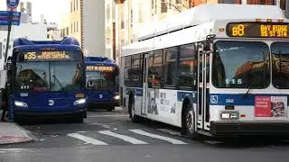 MTA BUS: JackieGleason Depot 2017 XN40, XN60, And C40LF