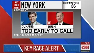 Election Night 1988: George Bush Vs Michael Dukakis