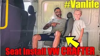 #1 Our Van's Delivered: Installing A Seat Into Our LWB VW Crafter! Van Conversion #vanlife