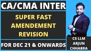 CA INTER LAW AMENDMENTS | CMA INTER LAW AMENDMENTS | CA INTER LAW | CMA INTER