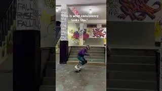 Heelflip down 7 stairs #skateboarding #skatesession #skatepark #skateprogress