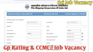 Sci Job Vacancy// MF:- 59// Gp Rating & CCMC// OS, WIPER, OILER, AB// 🚢⚓🛥️🧭🛳️
