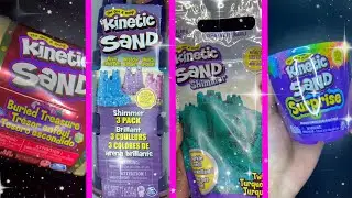 kinetic sand sensory toys unboxing ASMR & play (no talking) compilation pt. 1 ✨