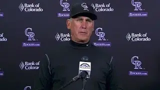 WSH@COL: Bud Black on weather, team not giving up