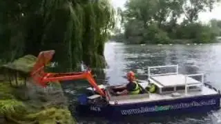 weed cutting boat
