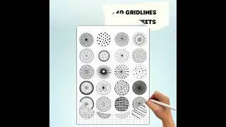 Zentangle Circle Pattern Worksheets &ndash; Mandala Rings & Symmetry (Printable)