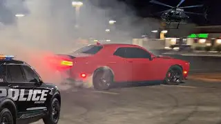 POLICE CAUGHT ME DRIFTING MY MANUAL HELLCAT!