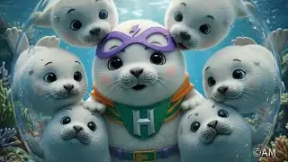 Hapi the Superhero Seal Ep 2 The Singing Bubble  Magic Ice ASMR Animation