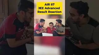 Student Reaction on getting AIR 87 ❤️💪🏻| JEE Advanced Result 2024 #shorts #esaral #iit #jee #viral