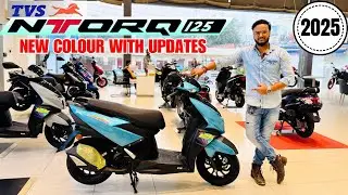 All New 2025 TVS Ntorq 125 : Turquoise Blue Detailed Review | On Road Price | New Features | Update