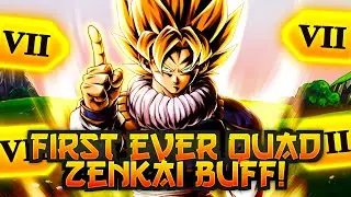 The First Ever QUAD ZENKAI BUFFED Unit! Yardrat Goku EXPLODES In Power! | Dragon Ball Legends PvP