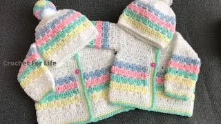 Детский кардиган крючком / легкий и быстрый вязаный кардиган