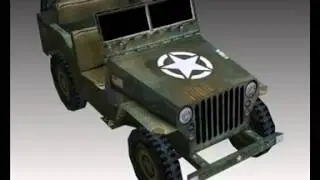3D Model of WW2 American Willys MB Jeep Review