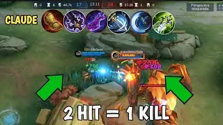 👉Claude 1 SHOT BUILD!🔥Full CRITICO! Mobile Legends 2023/ Best build Claude/Montage
