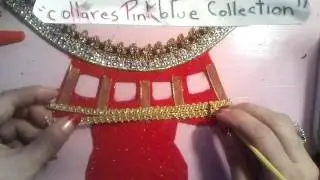 how to make necklace bib high neck Angel/haciendo collar bib Angel