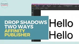 Drop Shadows in Affinity Publisher: Two Ways