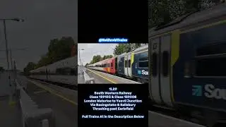 SWR Class 159s THRASH Past Earlsfield for Yeovil Junction #trains #diesel #shorts