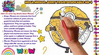 Mega Minion Jerry Drawing for kids, Painting & Coloring for kids, Toddlers | Despicable Me 4