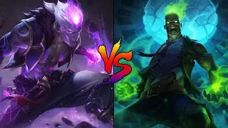 Eternal Dragon Brand vs Zombie Brand Skin Comparison Spotlight (League of Legends)