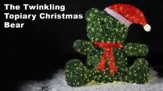 The Twinkling Topiary Christmas Bear