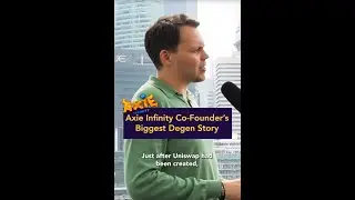 Axie Infinity Co-Founder's Most Degen Crypto Story #shorts #crypto #axie #axieinfinity