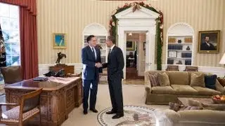 Obama and Romney Do Lunch, Disaster Looms