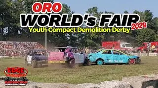 Youth Demolition Derby 2024 - Oro Worlds Fair - Hosted by Edge Motorsports