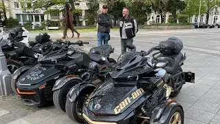 Can Am Spyder, Koppelstangen, Narbenabdeckung und warum f&auml;hrt Lars Dreirad?