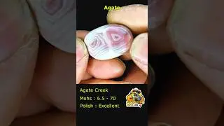 Agate - Before and After Polishing No.11 #rockhounding #crystals #minerals #geology #gems