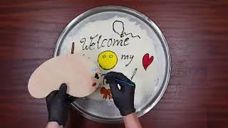 Welcome to my channel! Art on Ice Cream Rolls🎨🍦🎉