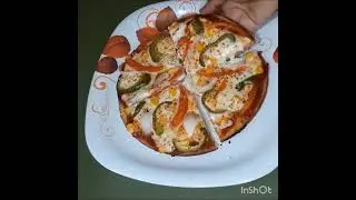 Yummy Pizza Without Cheese || Pizza Recipe || Dough Recipe Link In Description #short #ytshort
