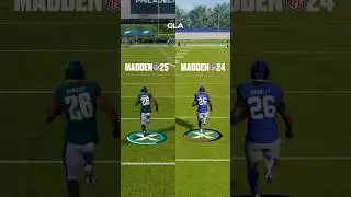 Madden 25 vs. Madden 24 - Saquon Barkley Race PS5