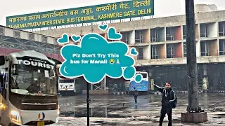 Delhi To Manali By Bus | Kasmiri Gate To Manali Bus Stand | 2026 My First Trip #manalitrip 
