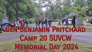 Gen Benjamin Pritchard,  Camp 20 SUVCW Memorial Day 2024 Oakwood Cemetery Allegan Michigan