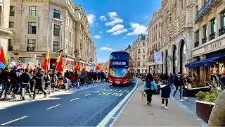 Reopens London 2021| Walking in the heart of Central London, On Sunday afternoon