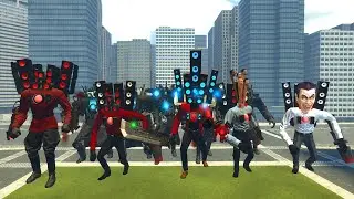 CAMERAMAN TITAN UPGRATED ,SPEAKERMAN MECHA BOSS VS ASTRO HYDRA ,SKIBIDI TOILET In Garry's Mod!