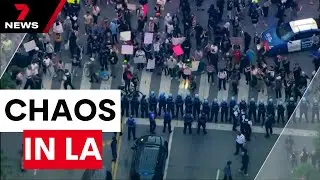 Curfew in place for part of downtown Los Angeles after fifth day of unrest | 7NEWS