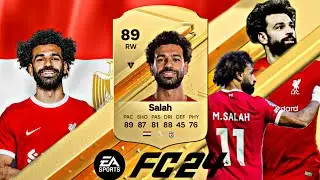 THE FINESSE SHOT KING!😍🇪🇬 - 89 RATED GOLD MOHAMMED SALAH PLAYER REVIEW - EAFC 24