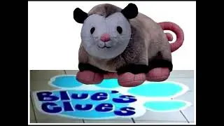 Prototype Opossum On A Blue&rsquo;s Clues Mat
