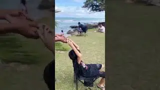 🙏🙏🏽ijin ambil video POV piknik keluarga di pantai Anyer Banten