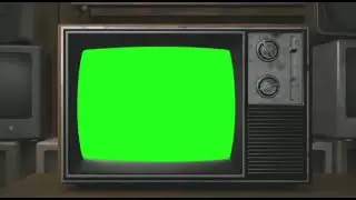 Vintage TV Green Screen Video Template 4K | Retro Television Effect