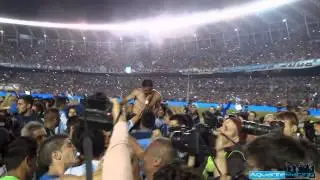Racing Campeon 2014 - Minutos finales - Festejos desde adentro