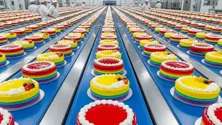 Как на самом деле производятся миллионы тортов — автоматизированный процесс на фабрике поразит ва...