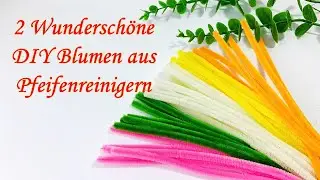 2 Wundersch&ouml;ne DIY Blumen aus Pfeifenreinigern | Einfaches Basteln f&uuml;r Zuhause